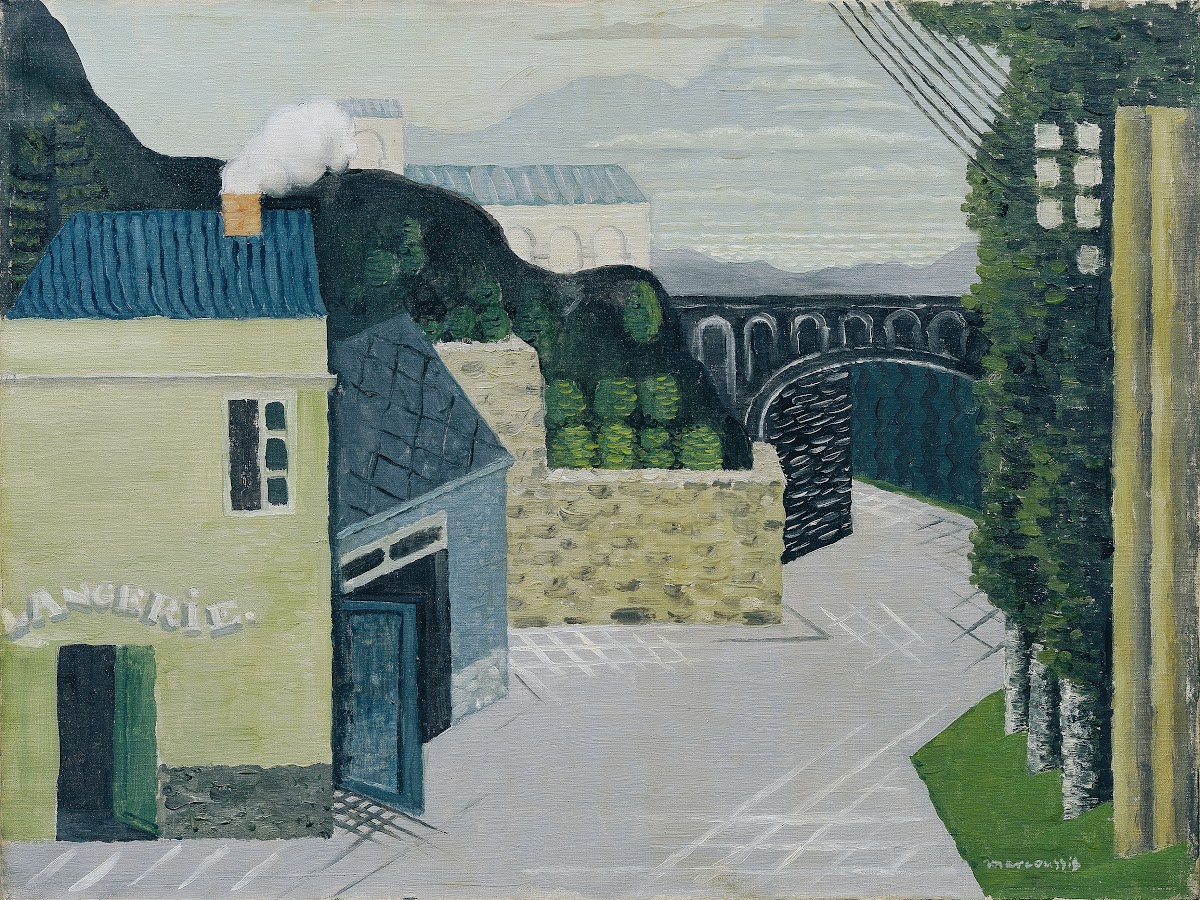 City with viaduct 1930