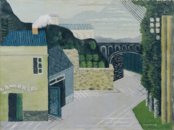 City with viaduct 1930