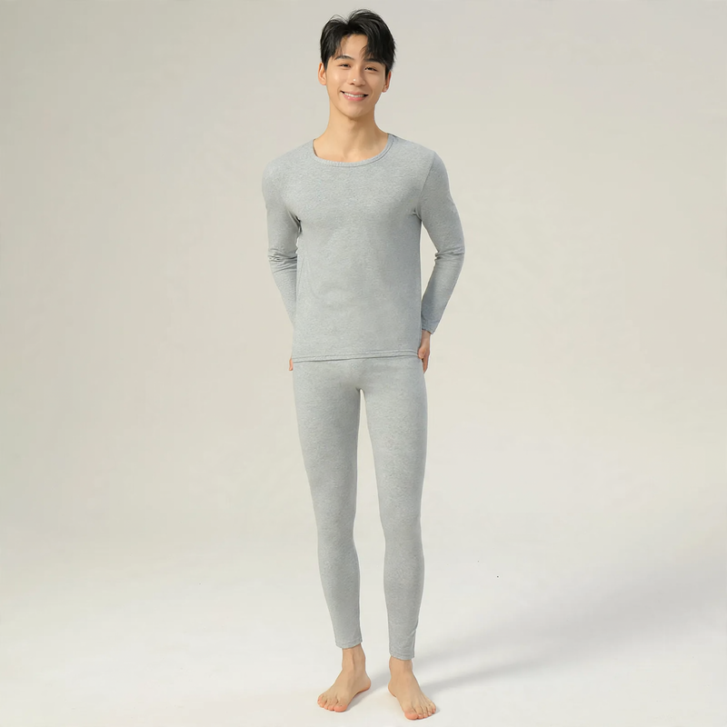 Cotton Thermal Underwear Set, thin, antibacterial, Unisex