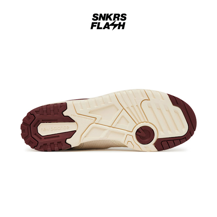 NEW BALANCE 550 SEA SALT CLASSIC CRIMSON - Size 39.5