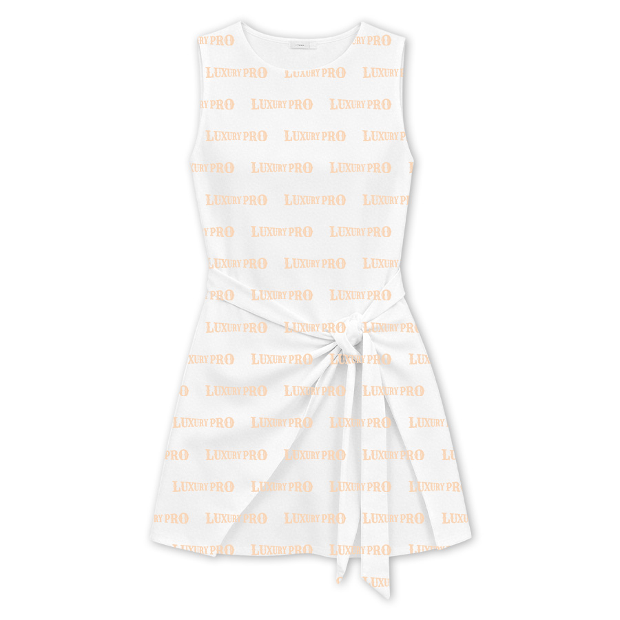 AOP LSM Tie Knot Tennis Skirt with Pockets