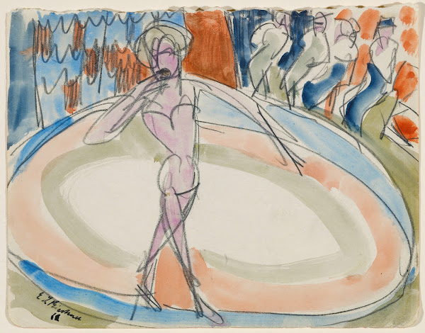 Dancing woman at the cabaret ca 1913