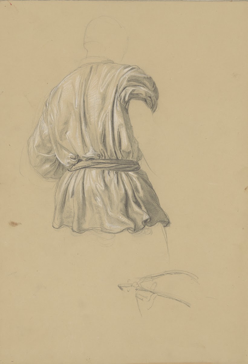Study of clothing of the executioner with an axe to the painting Martyrdom of St