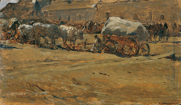 Ungarische Ochsengespanne 1874