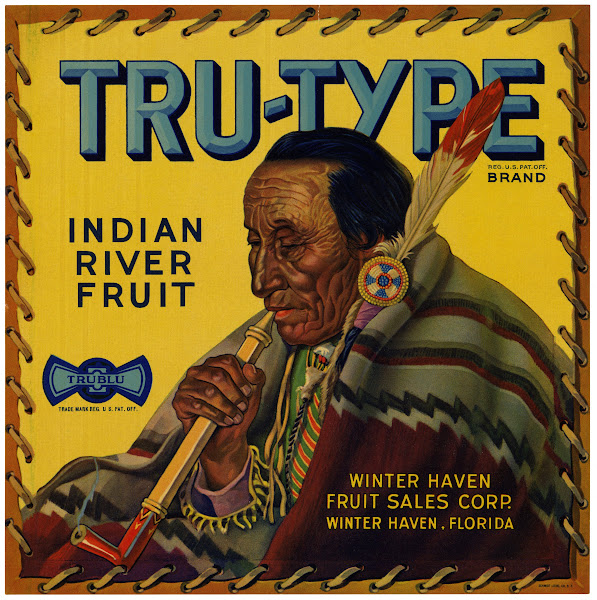 Tru Type Brand Fruit Label 1936