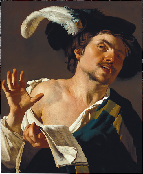 Young Man Singing 1622