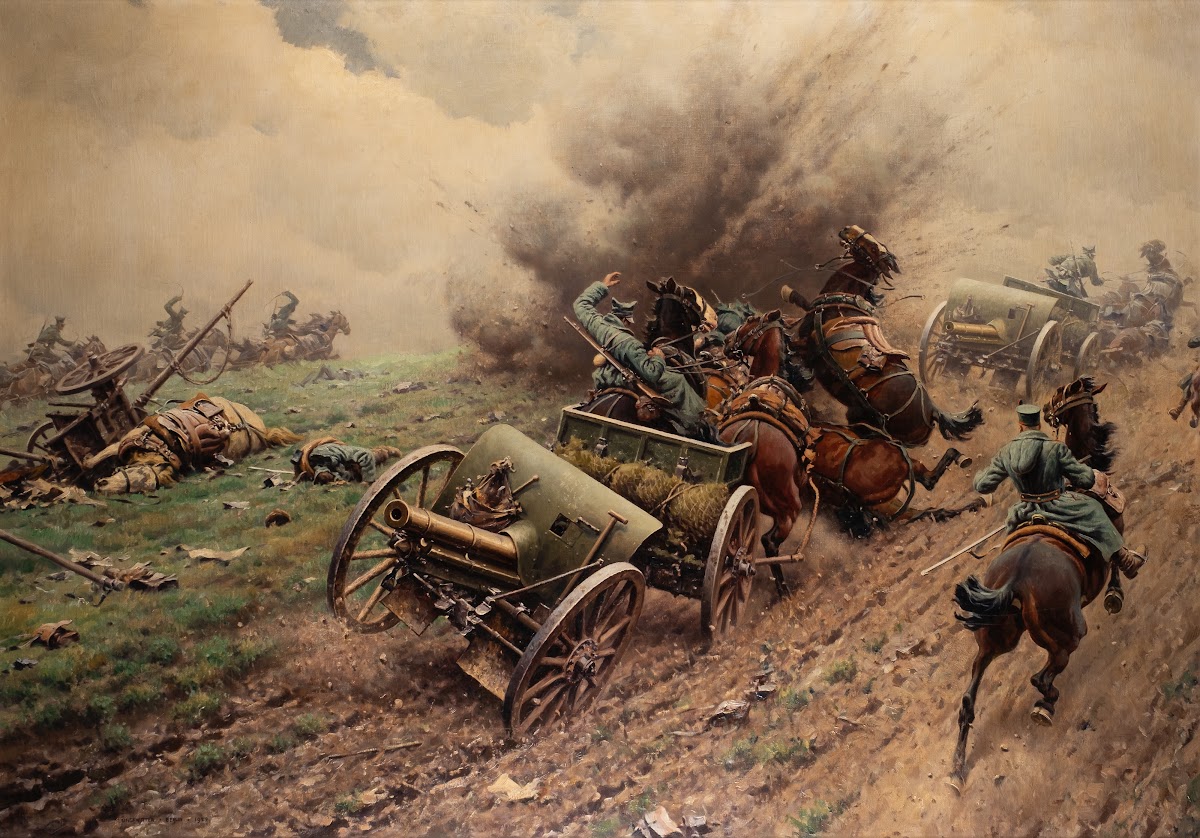 Field artillery under attack 1922