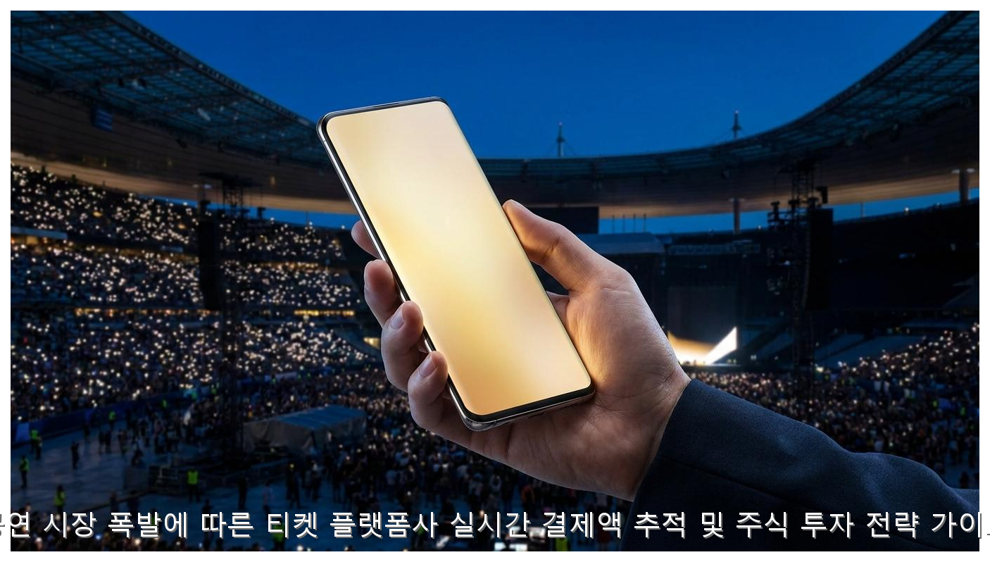 공연 시장 폭발에 따른 티켓 플랫폼사 실시간 결제액 추적 및 주식 투자 전략 가이드 핵심 안내 및 분석 인포그래픽 (2)