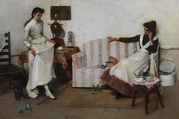 Trying them on 1892
