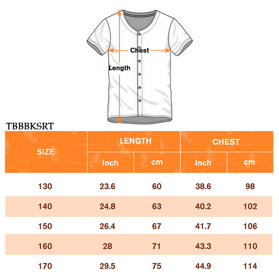 AOP Standard Version Children's Baseball Cardigan Real Piping