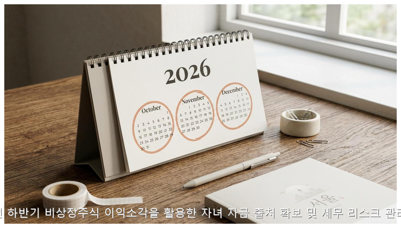 2026년 하반기 비상장주식 이익소각을 활용한 자녀 자금 출처 확보 및 세무 리스크 관리 전략 핵심 안내 및 분석 인포그래픽 (8)