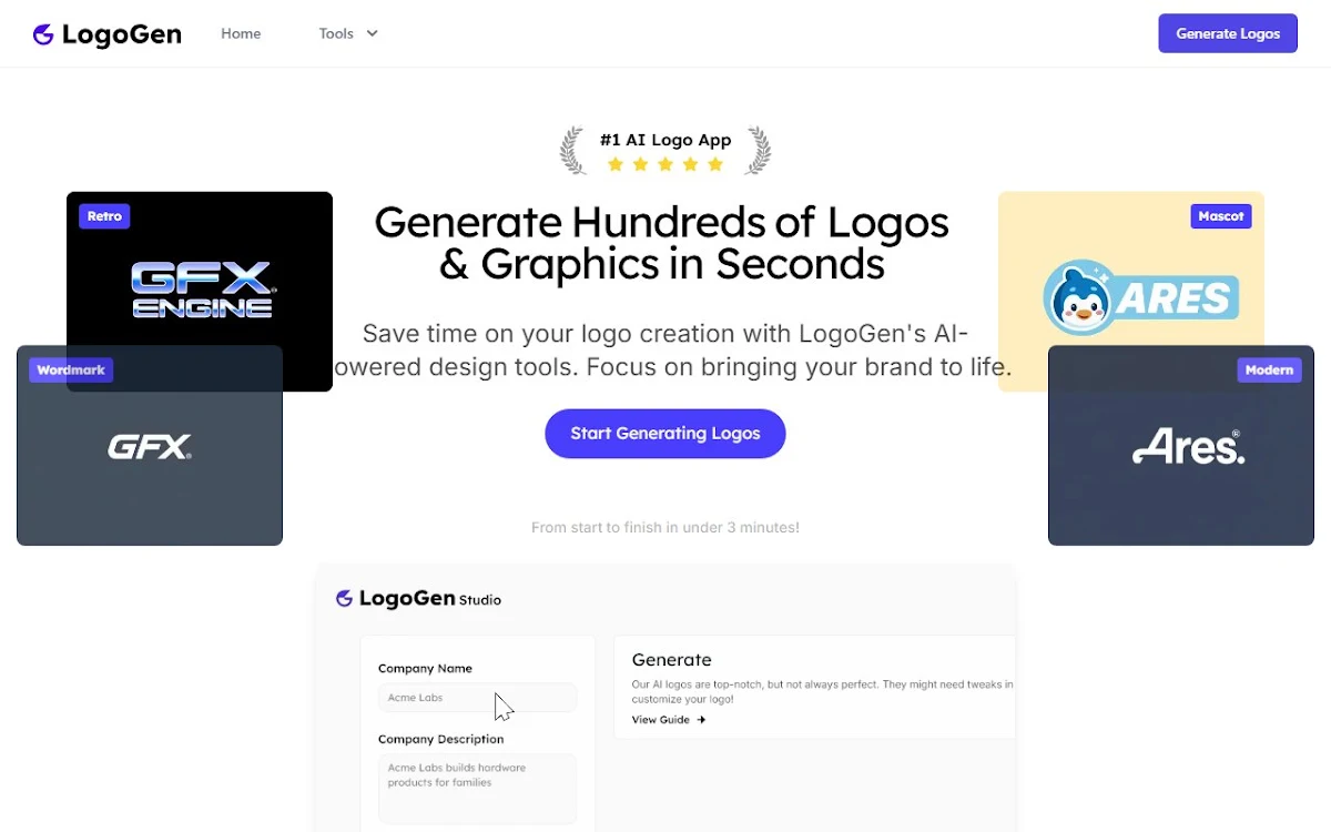 Captura de LogoGen