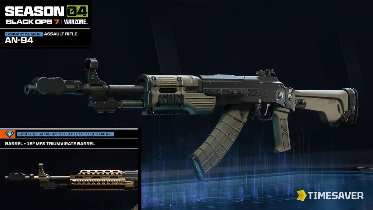 The returning AN-94 assault rifle in Black Ops 7 Season 4 Reloaded