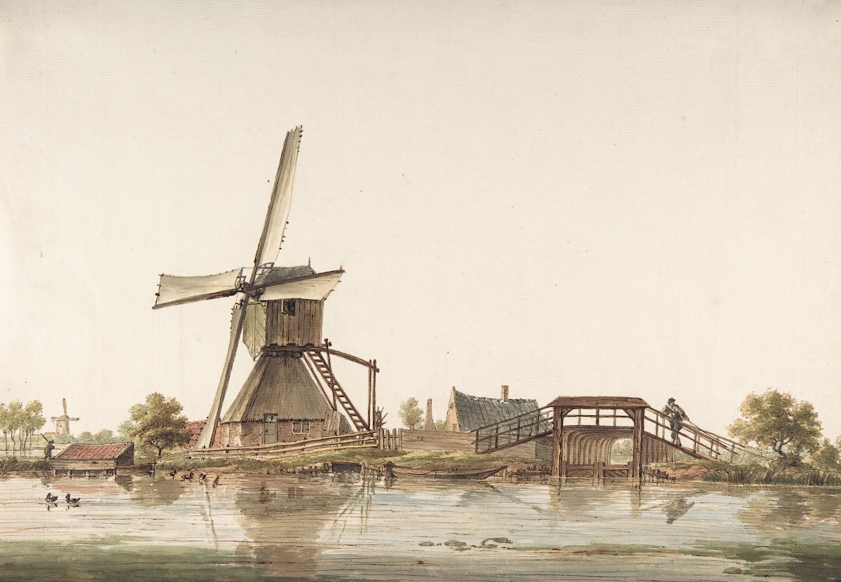 Landscape With Windmill Late 18th Century