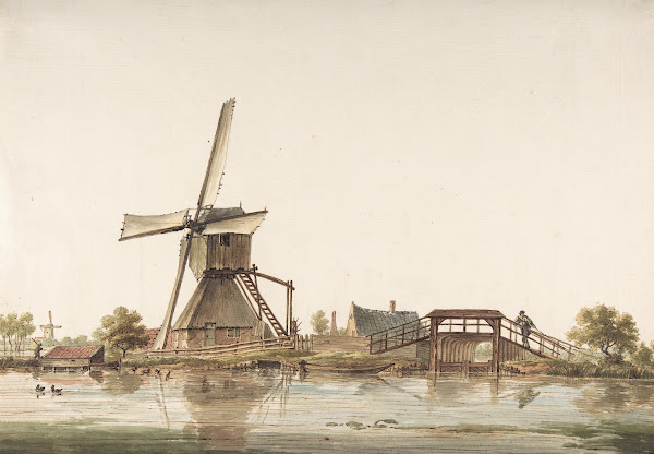 Landscape With Windmill Late 18th Century