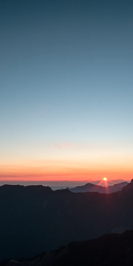 Sunrise, Mountain, Sky, Nature 4K Phone Wallpaper