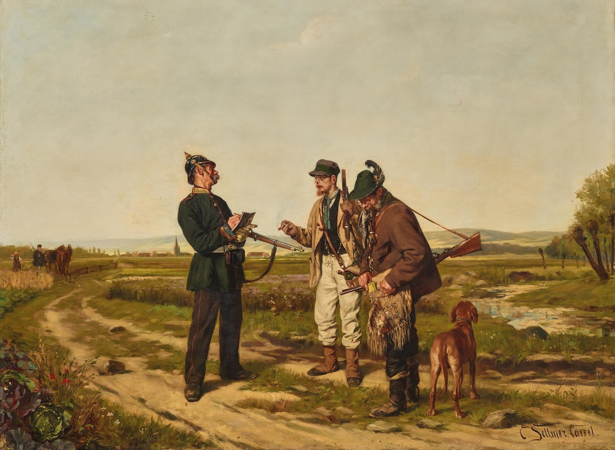 Checking The Hunting Permit