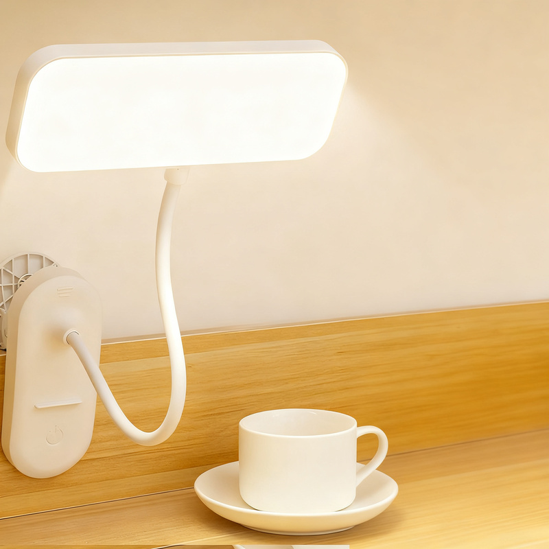 LED clamp lamp for desk and bed
