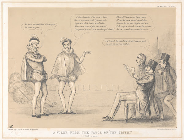 A Scene From the Farce of The Critic a Little Altered 1848