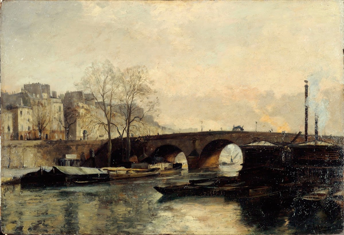 Le pont Marie vu du quai des Célestins 1886
