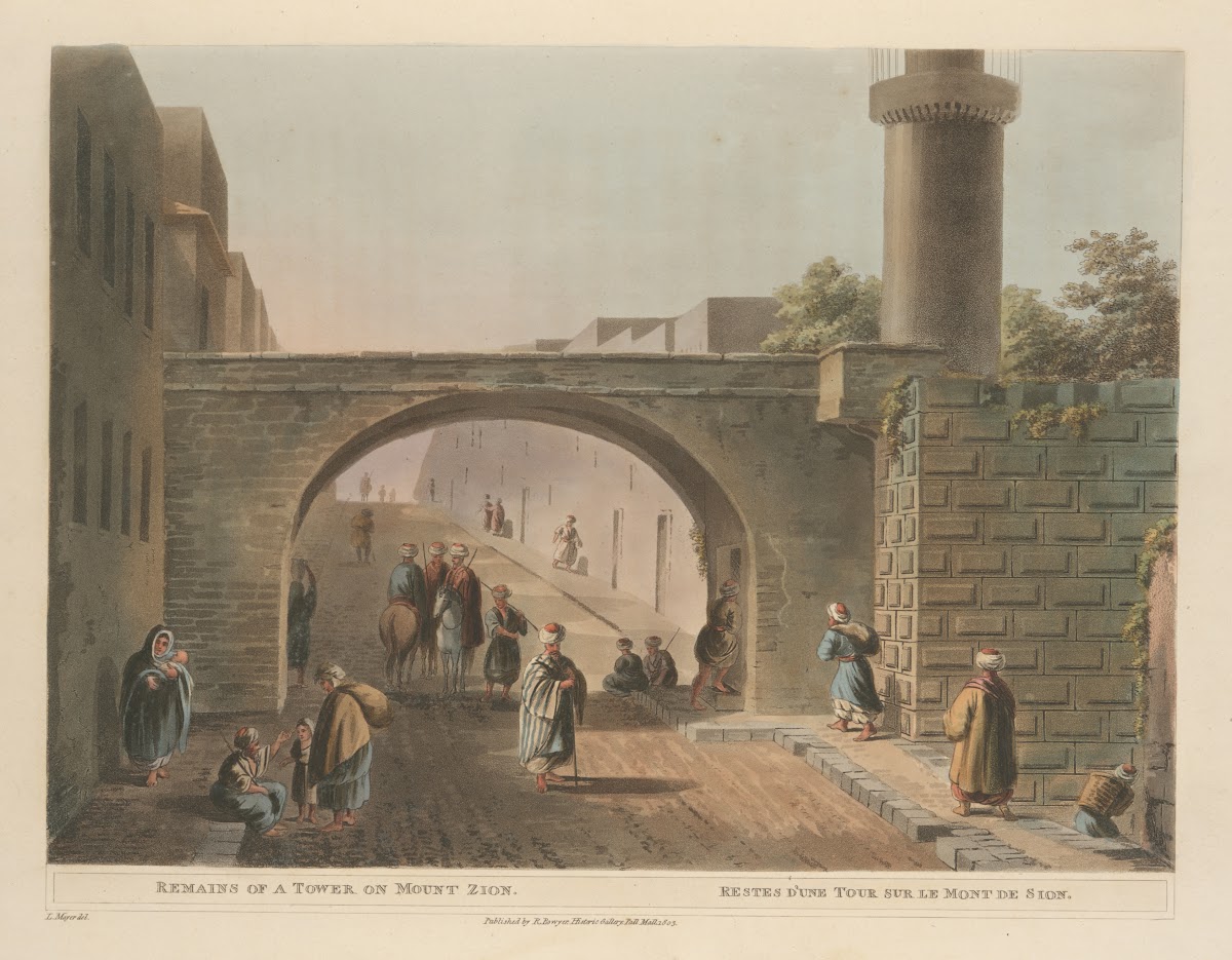 Remains of a tower on Mount Zion 1804