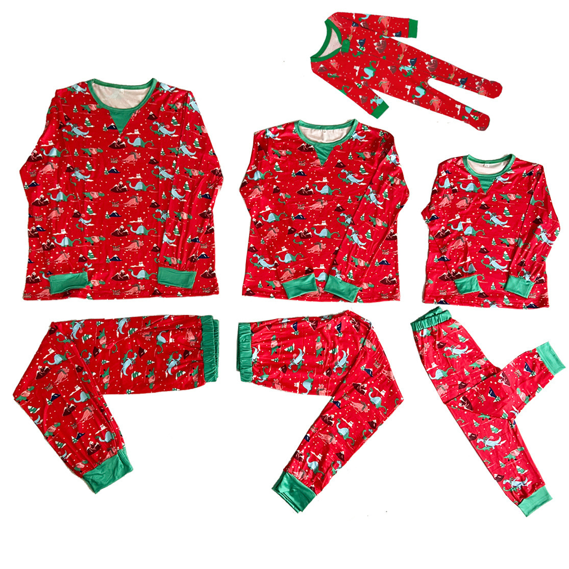 Christmas Family Loungewear, Long Sleeve, Various Sizes