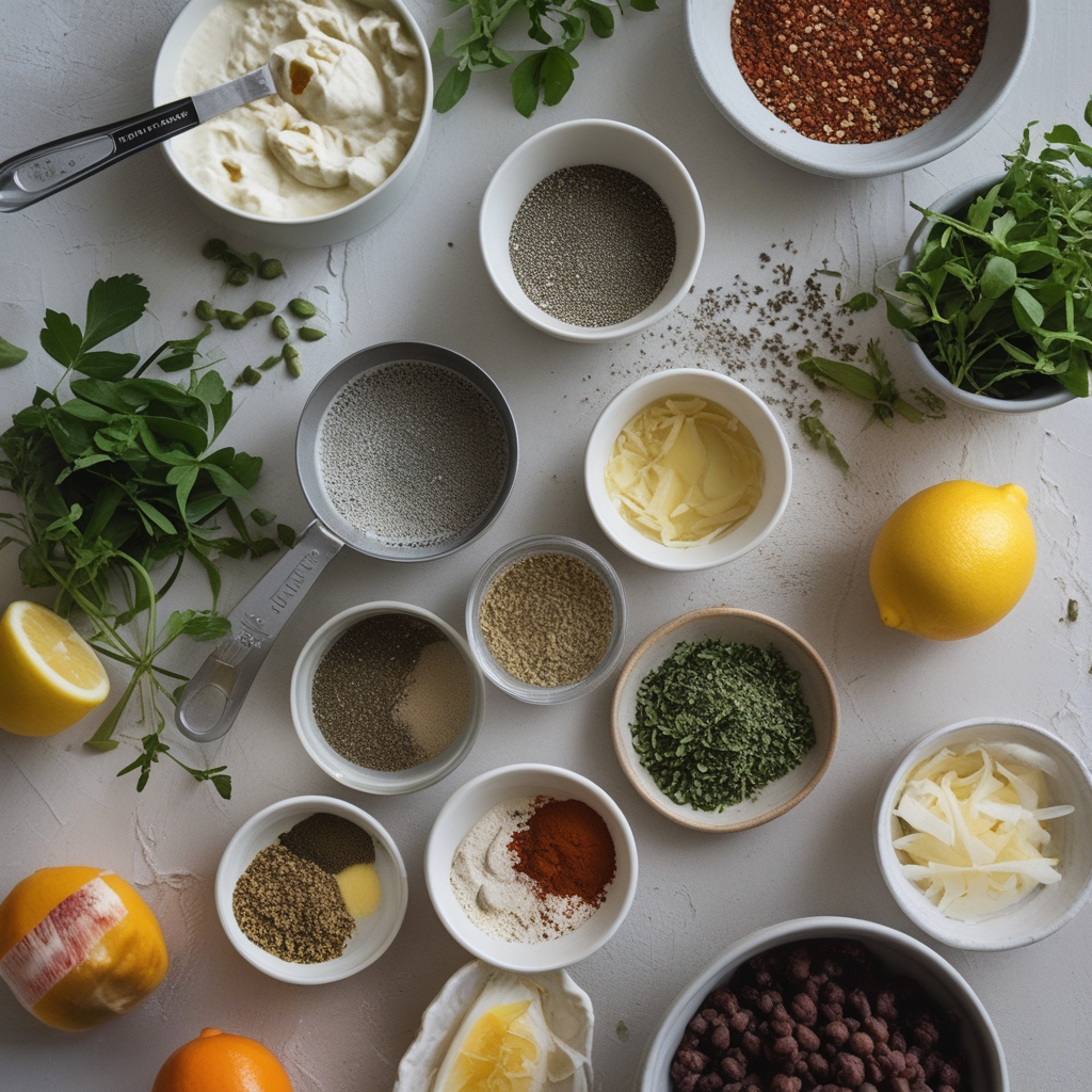 Ingredients for The Best Lemon Cream Chia Pudding – Healthy, Creamy & No-Bake Delight! Easy Homemade Recipe