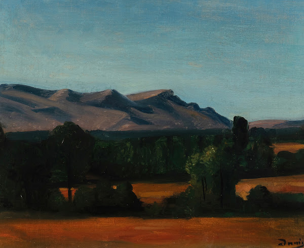 Paysage de Provence  Le Mont Olympe 1930
