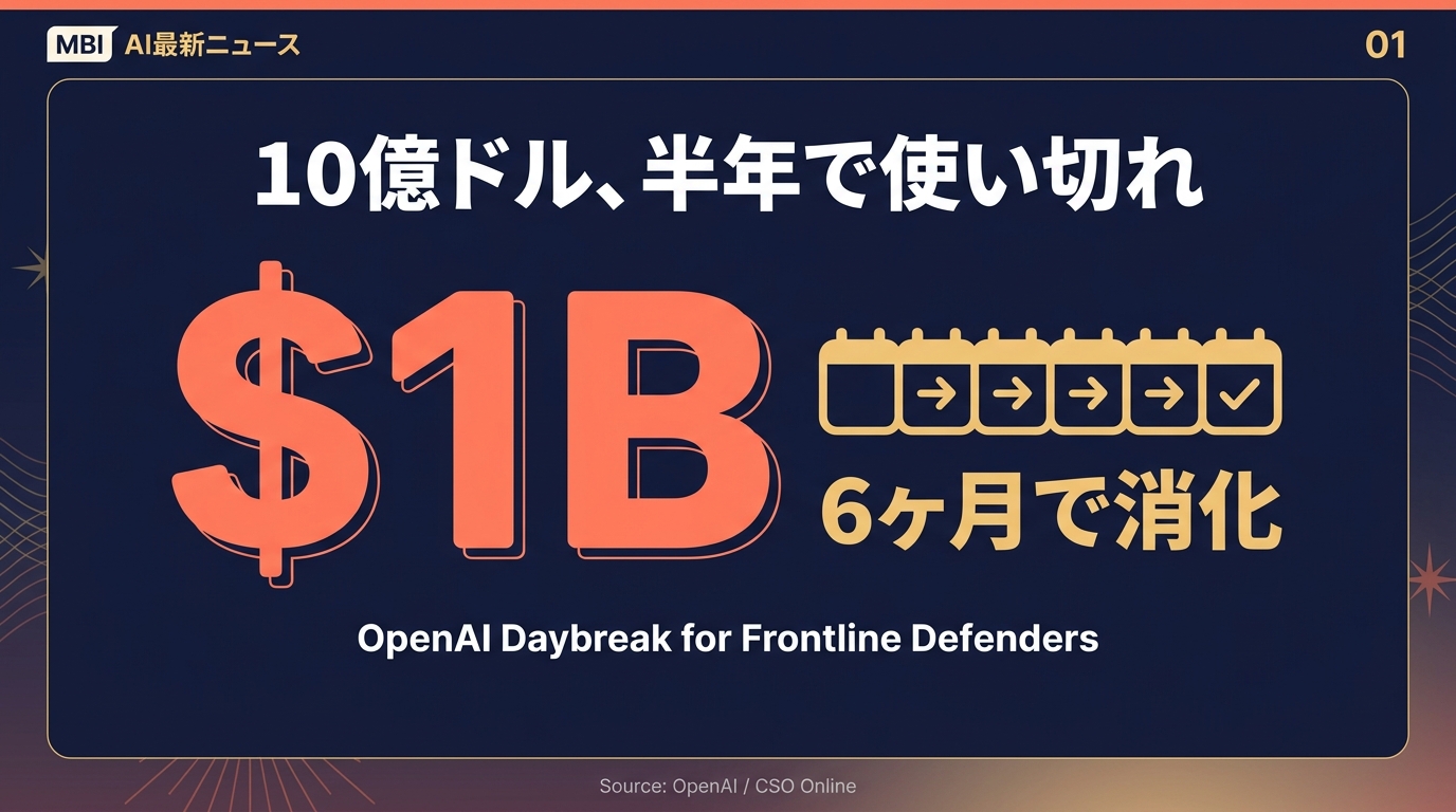 10億ドル、半年で使い切れ