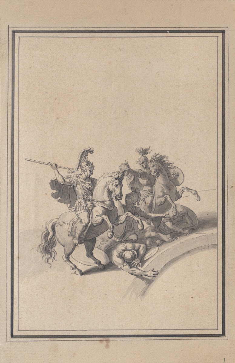 Vignette from the Battle of Milvian early 18th century