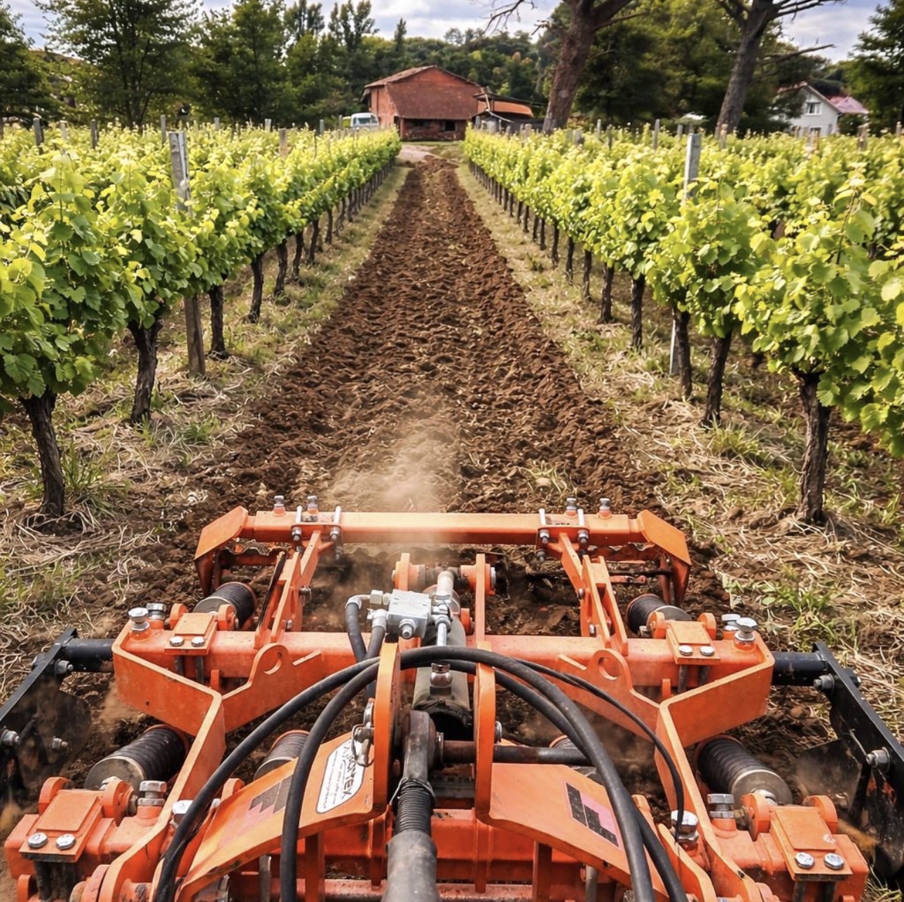 Vignes travaillées