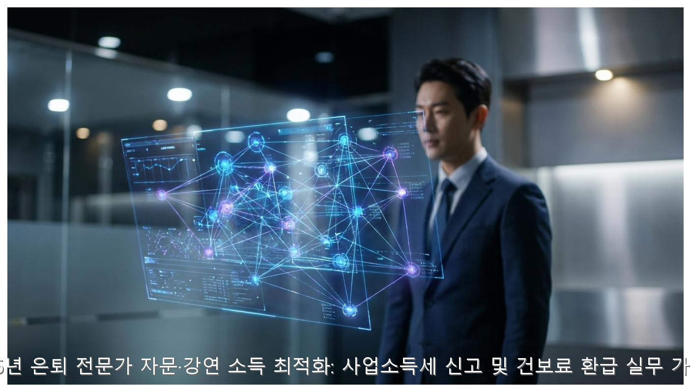 2026년 은퇴 전문가 자문·강연 소득 최적화: 사업소득세 신고 및 건보료 환급 실무 가이드 핵심 안내 및 분석 인포그래픽 (4)