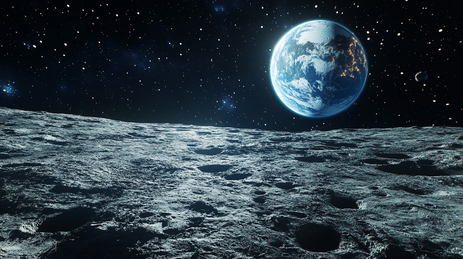 Earth From Moon Wallpaper