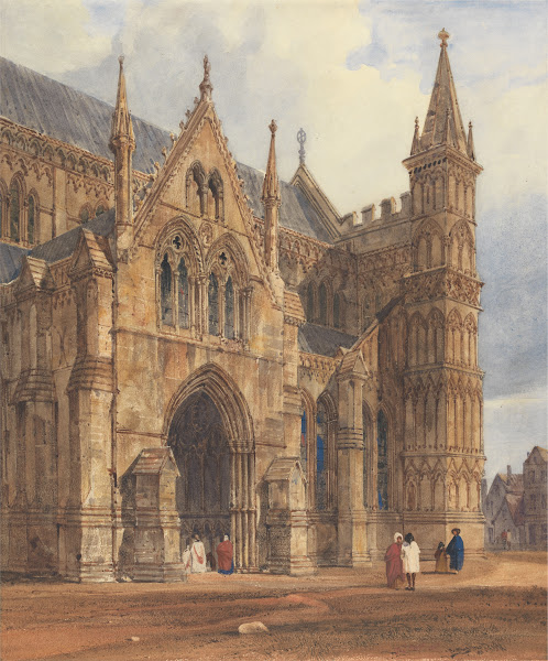 The North West Porch of Salisbury Cathedral 1832