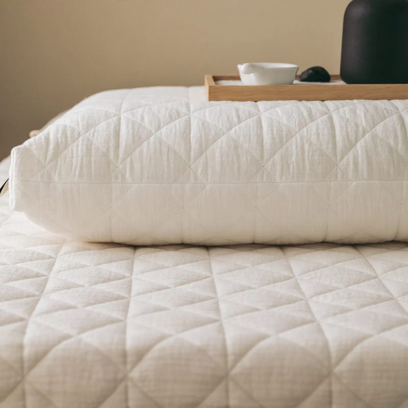 Memory Foam Pillow with Cotton Cover, Japanese Style