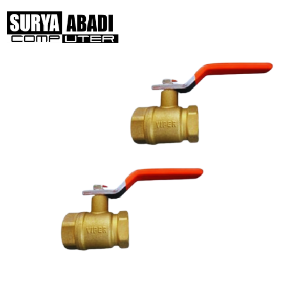 Ball Valve Kuningan Gagang Stainless 3|4 inch