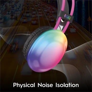 U&i Avatar Series 120 Hours Music Time Bluetooth Headphone | ENC & RGB Lights