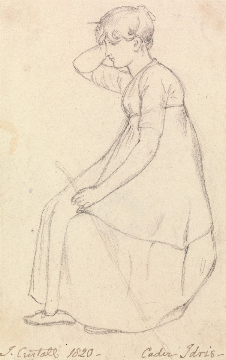 Seated Girl Holding a Stick 1820