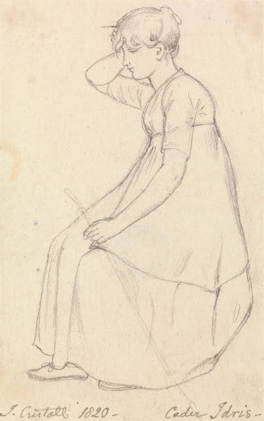 Seated Girl Holding a Stick 1820