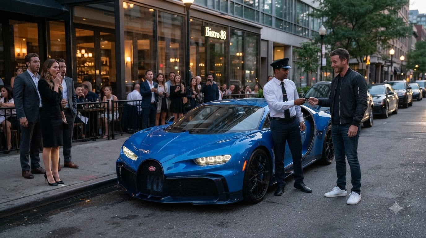 She Mocked Her Ex For Still Looking Broke After Ten Years Then The Valet Brought Him A Brand-New Bugatti