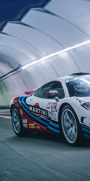 McLaren, Martini, Police Car, Tunnel 4K Wallpaper Background
