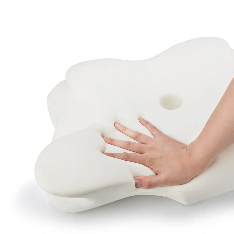 Butterfly-shaped memory foam neck support pillow