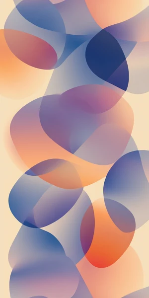 Abstract, Gradient, Circles, Modern Art 2K iPhone Wallpaper Background