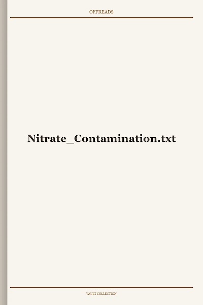 Nitrate Contamination