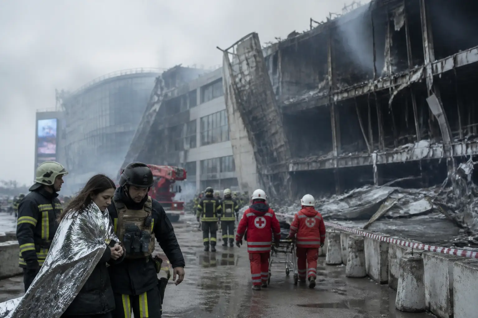 Editorial image for EU foreign policy chief calls Ukraine shopping centre attack 'terror by design'