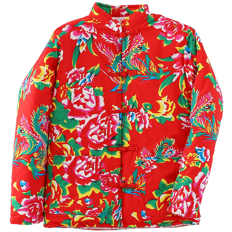 Women's winter jacket, ethnic style, padded