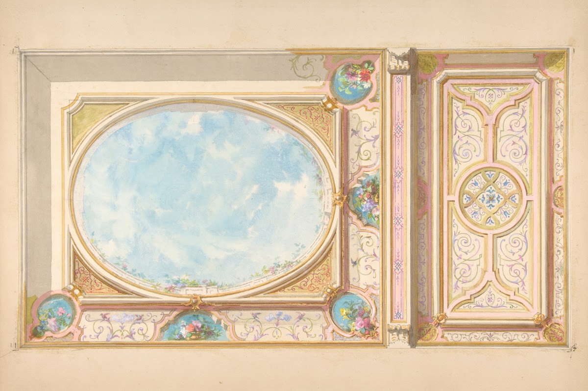 Design for a ceiling 19th Century