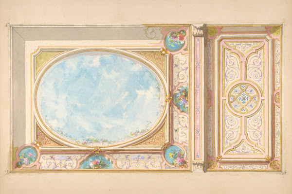 Design for a ceiling 19th Century