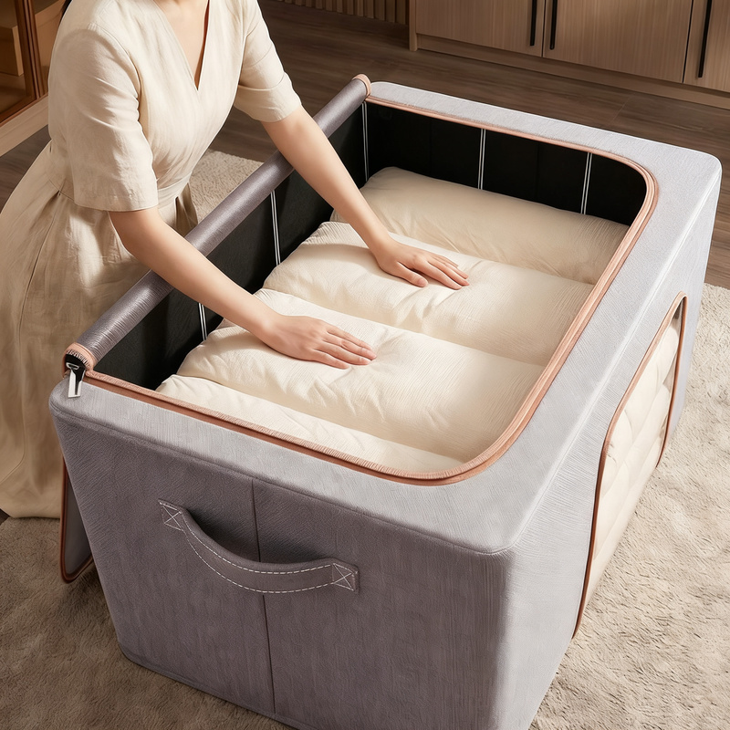 Faltbare Aufbewahrungsbox aus Stoff, 50–60 L