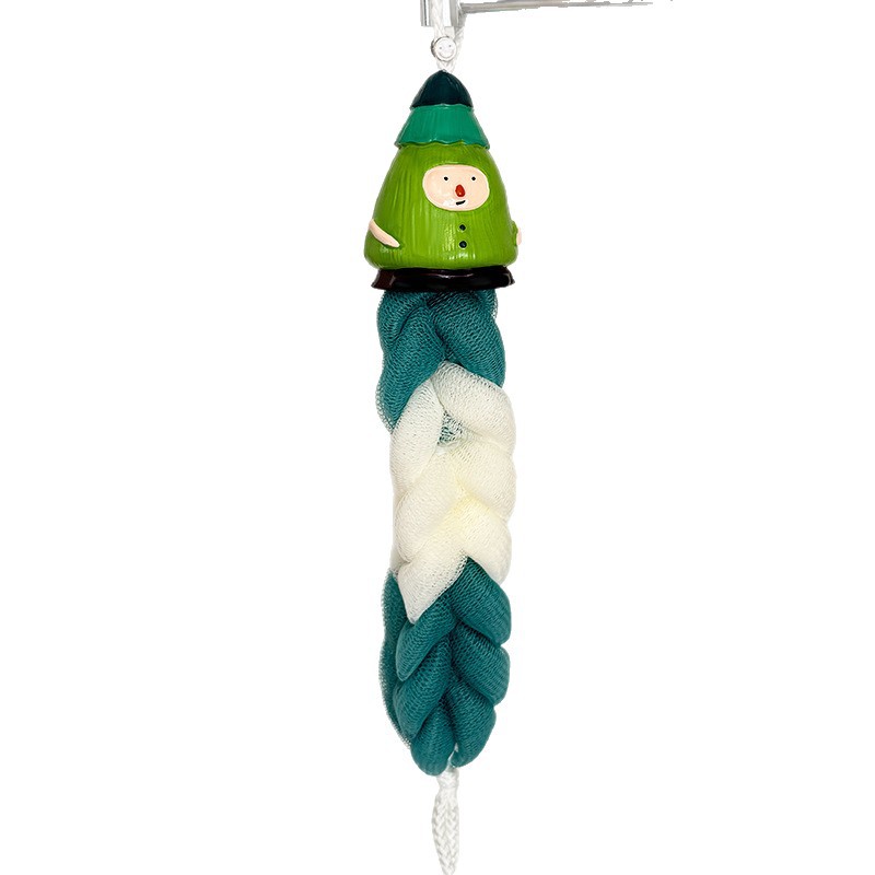 Bath sponge set with hanger, plastic